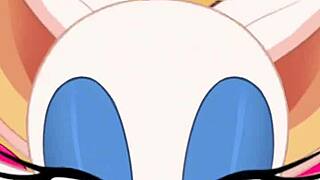 Rouge sucks cock, swallows cum during intense anal fuck