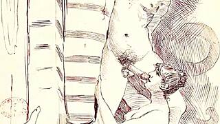 Ever seen vintage erotic drawings this steamy and wild?