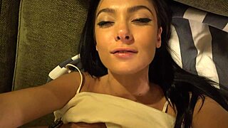 does marley brinx cream from pussy touching?