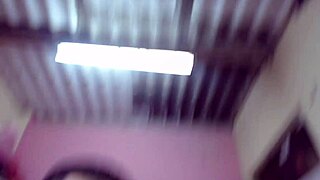Double penetration with cum on face for horny Latina babe