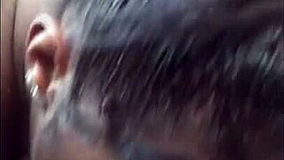 Ebony Slut Sucks Big Black Cock In Chipotle Parking Lot For Outdoor Cumshot