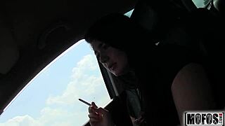 seducing the stranded teen anna with wet tight pussy