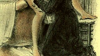 Vintage erotic drawings featuring anime hentai and retro cartoons