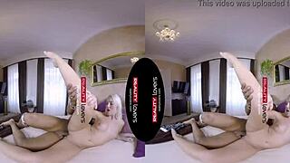 RealityLovers presents black stud pounding blonde in VR doggystyle action