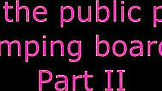 we snuck sex at the public pool jumping board cartoon style