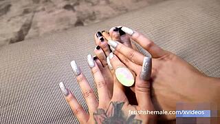 Watch These Long Shemale Feet Get Worshipped!