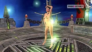 indian teen girl explores sexy positions in 3d cartoon