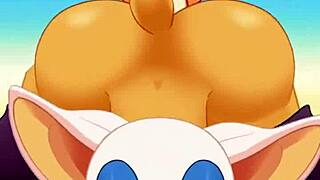 Rouge sucks cock, swallows cum during intense anal fuck