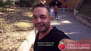 Lily Ray teases and gets banged outdoors on a sunny day with dates66.com.