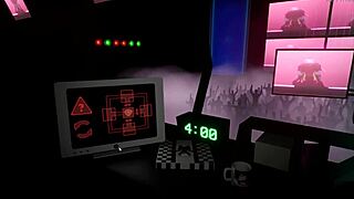 watch this furry beast with a monster cock fuck her rough in the night club during the fnaf hentai game