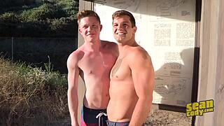 brysen barron enjoys bareback sucking and blowjob in sean cody gay fantasy