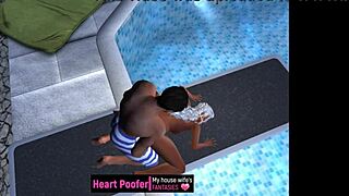 we snuck sex at the public pool jumping board cartoon style