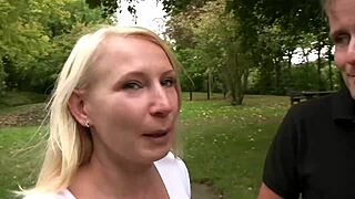 Gina Casting - Blonde Pensionsgast Blows and Fingers to Orgasm