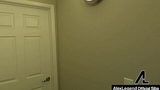 aiden ashley drips down alex legend's cum after getting a facial, then they fuck with clothes ripped and pussy dripping