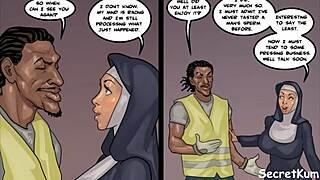 I’m stunned by this big ass nun sucking cock