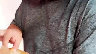 Pizza Guy Gets Paid with Latina Teen's Tight Ass in Creamy Finish