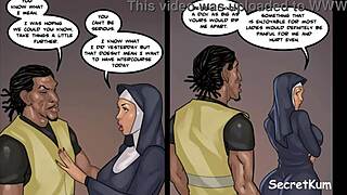 I’m stunned by this big ass nun sucking cock