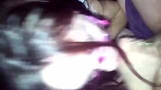 sloppy homemade blowjob ends with cumshot