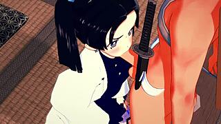 Demon Slayer Hentai: Aoi Kanzaki Sucks And Fucks Tanjiro