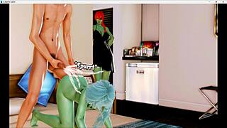 The naked patient gets punished by the nurse in the breeding island story part 17.