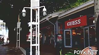 European babe sucks and fucks cock in hot POV.