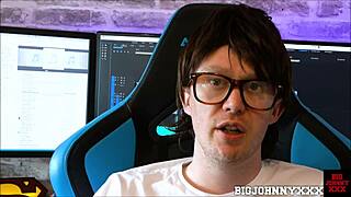 wow, geeky nerd's huge cock sucked by valentina bianco!