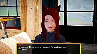 My new family explores erotic hentai games with big tits and ass 😏