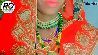 Desi bhabhi strips saree for intense fingering and fucking