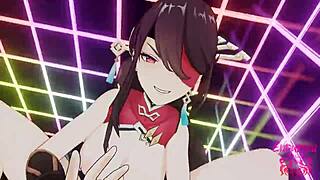 Beidou Unmasked Bitch Squirts Riding