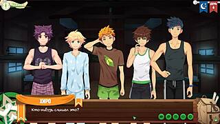 game friends camp episode 6 - keitaro jerking off in the shower