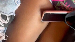 Cadelinha Pretinha Fucks With Loud Moans On Big Cock