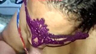 latina puta jerks and milks dick with big natural tits 😏