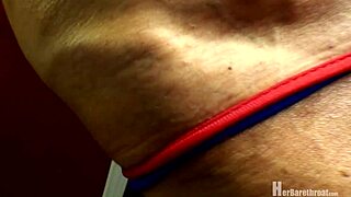 Muscular Bodybuilder Dances In Bikini And Thong