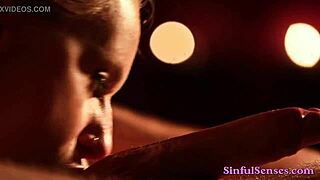 Busty blonde milf Angel Wicky indulges in erotic anal pleasures with fingering and licking.