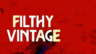 man, this depraved guy got wrecked by two whores using arms and feet in vintage style