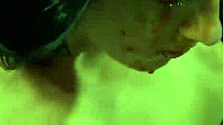 Lovely lass receives a rough facial after hardcore cunt drilling