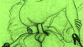 vintage erotic illustration showcasing classic anime and comic art style