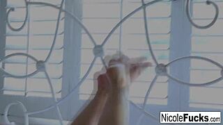 Hottie Nicole Masturbates Her Pussy And Ass To Climax