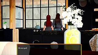 My new family explores erotic hentai games with big tits and ass 😏