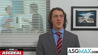 Watch Hot Twinks Fuck In Office Parody!