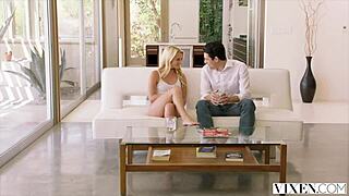 vixen naughty teen 18+ gets handcuffed and cheats in wild doggystyle blowjob cowgirl session with facial