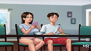 Ever tried a big cucumber inside like in Summertimesaga?