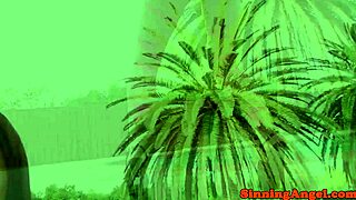 cocksucking pornstars gagging on that stiff cock