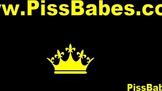 Hot Teen Lesbians Pissing During Sex