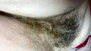 Admiring Hairy Pussy for 10 Minutes with Big Bush Closeup in Homemade Video