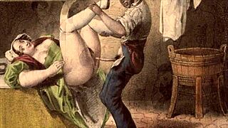 vintage erotic illustration showcasing classic anime and comic art style