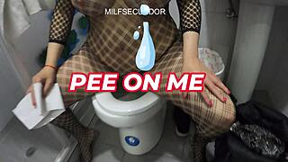 Neighbor Helps Make Porn And Licks Urine!