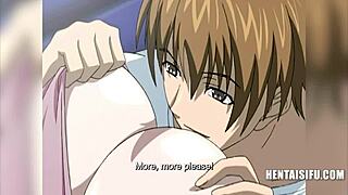 Hentai drama unfolds as a stepson is begged not to leave.