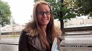 hungarian babe picked up and fucked pov