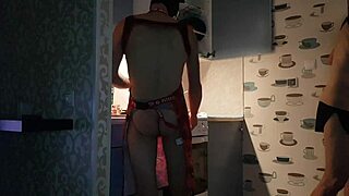 Jasper cooking in the kitchen